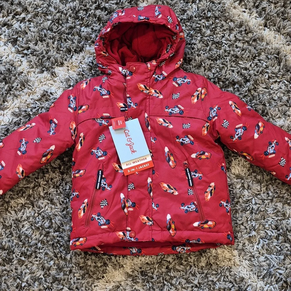 Cat and Jack Racecar 3-in-1 Snowplay Jacket